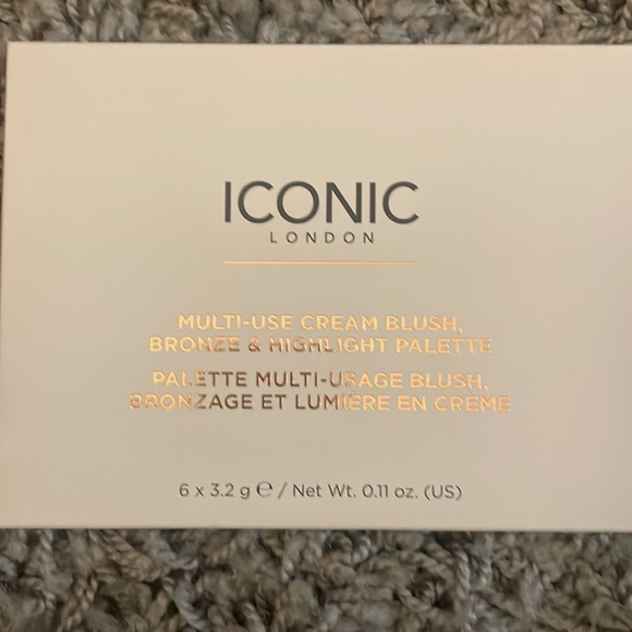 Iconic London multi use cream blush bronze & highlight palette Makeup New in Box - Picture 2 of 4